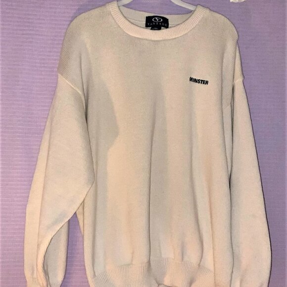 NWOT Men's Vantage Sweater (Minister Embroidered) 100% Cotton XL - Picture 2 of 6